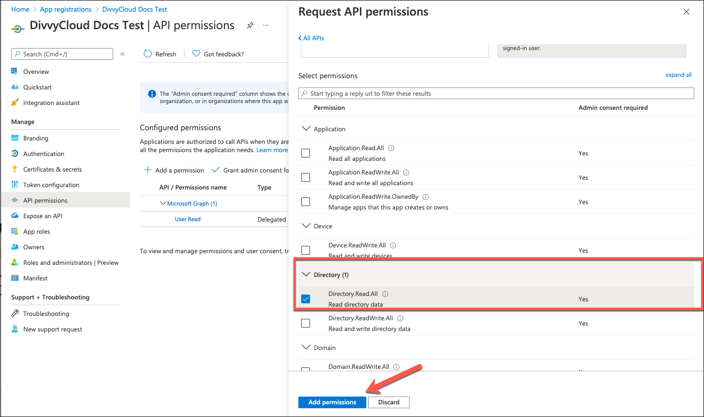 AddPermissionsforDirectory.jpg Azure Portal - Updating API Permissions