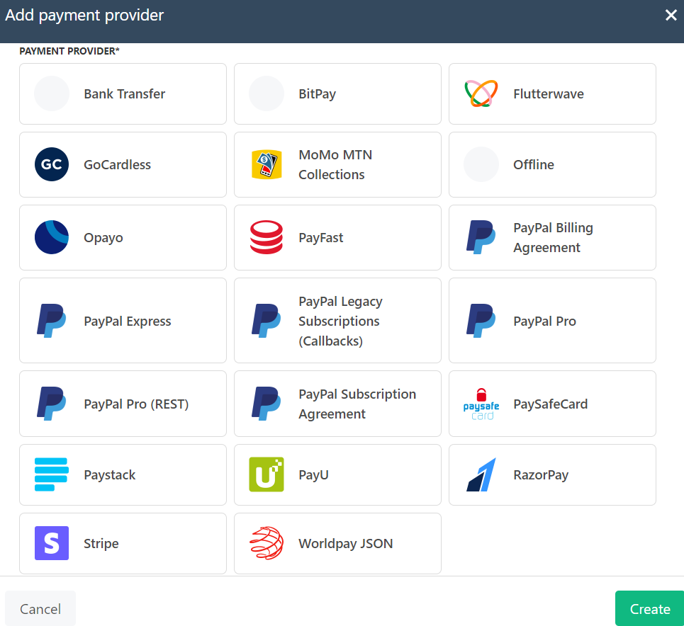 To add payment providers based on your preferences.