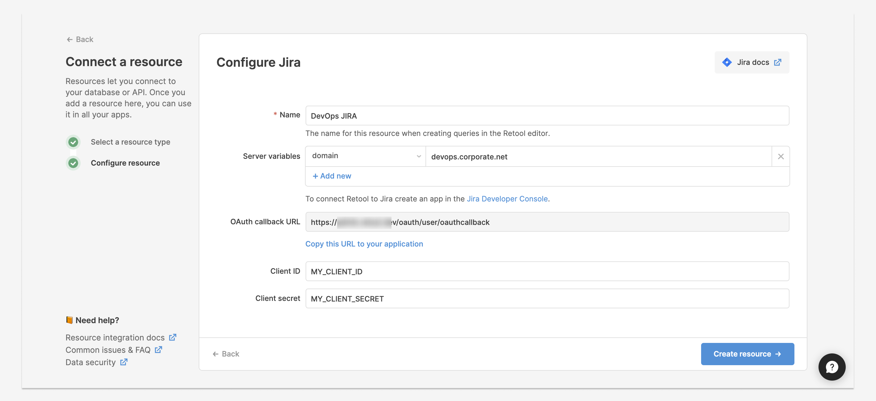 Jira OnPrem Connection Screen.png