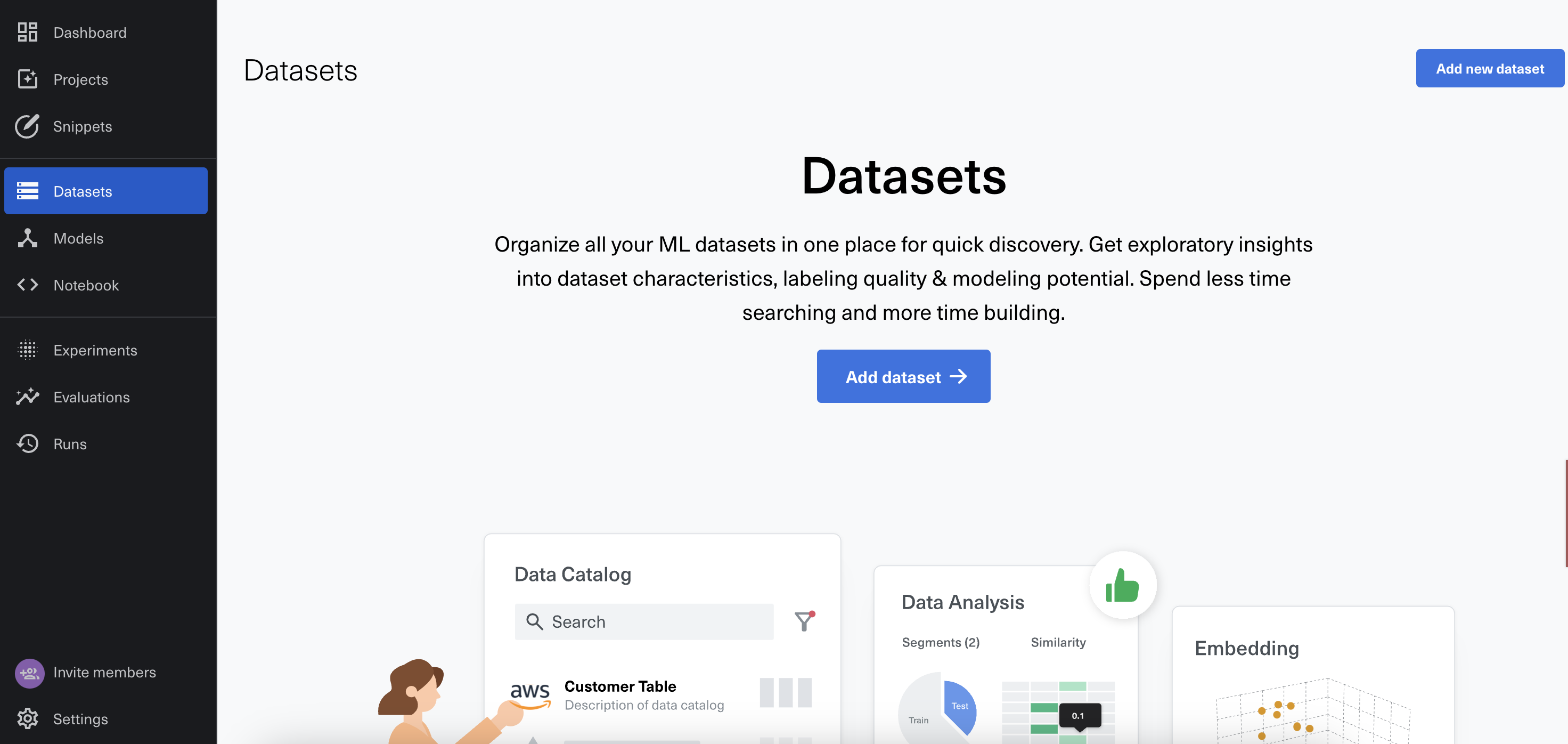 Dataset page - MarkovML