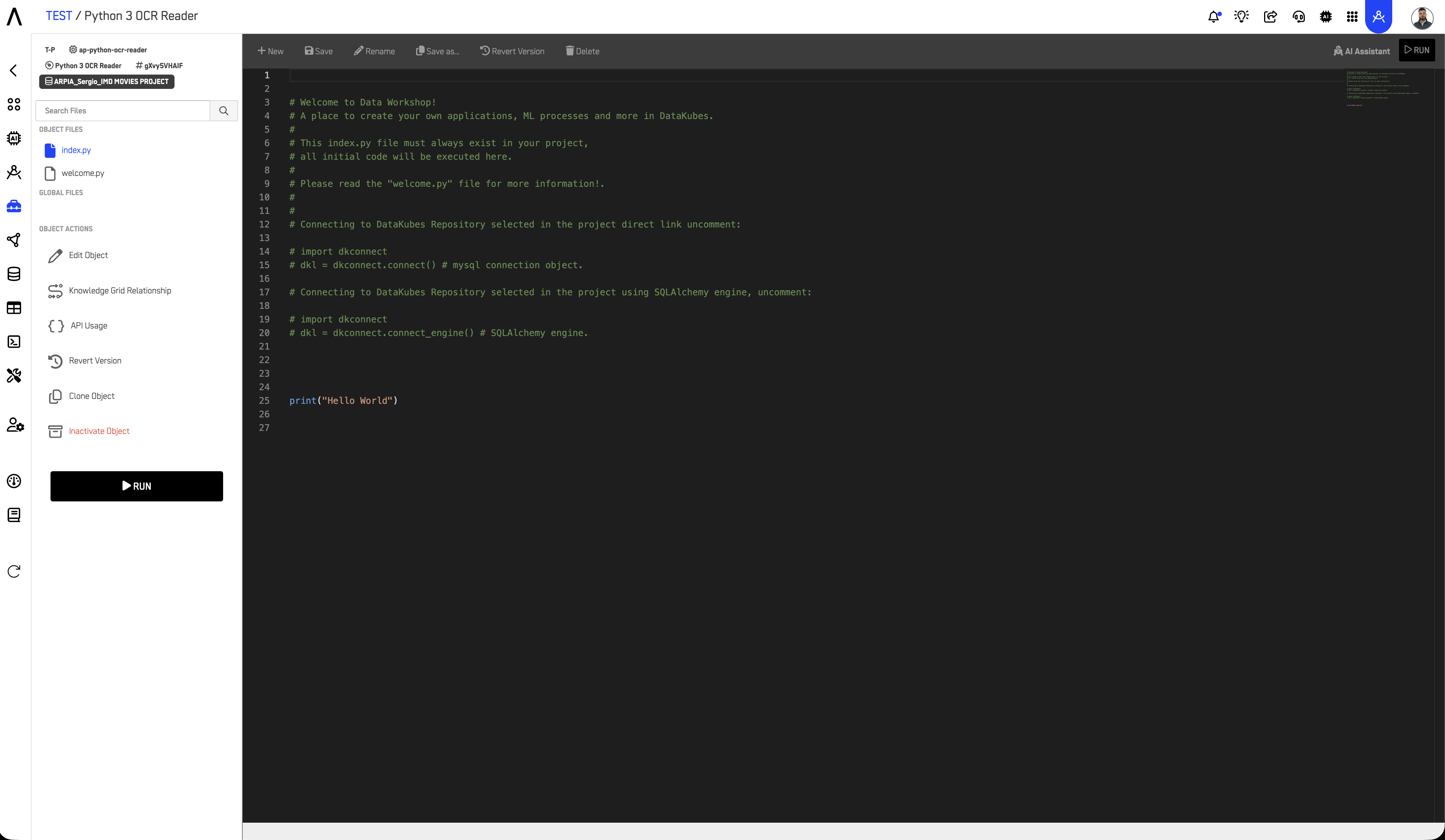 AP Prepared Table interface