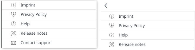 Support button activated / deactivated
