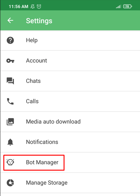 Bot manager
