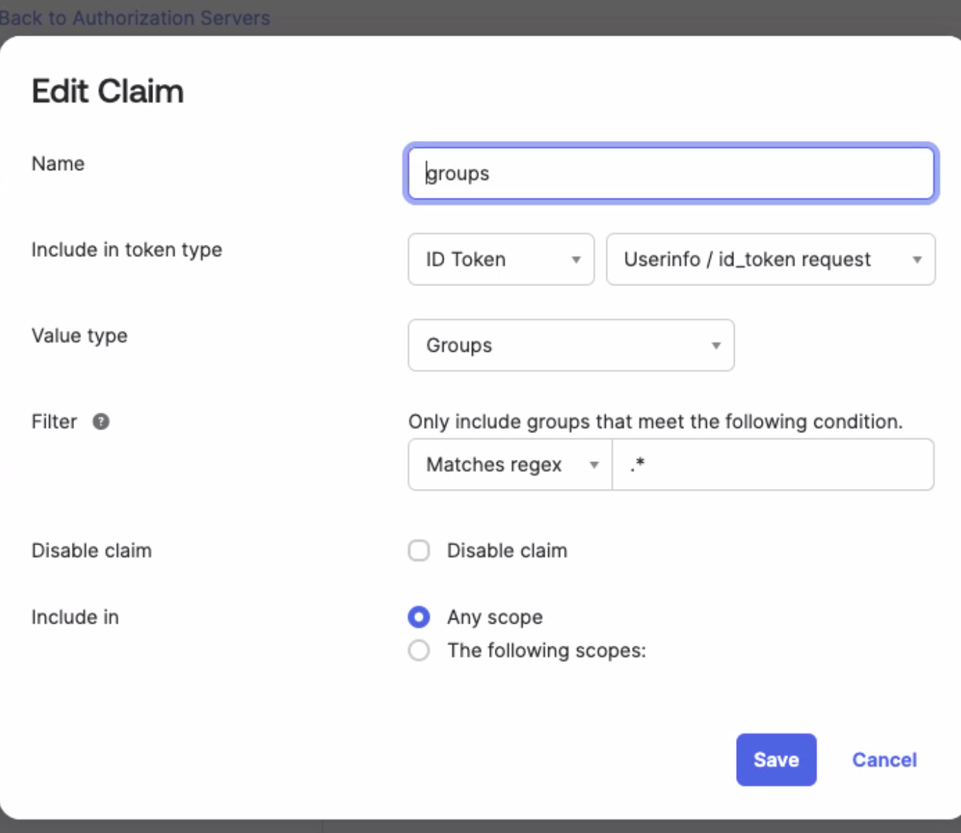 Edit claim form