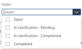 Possible selection of status