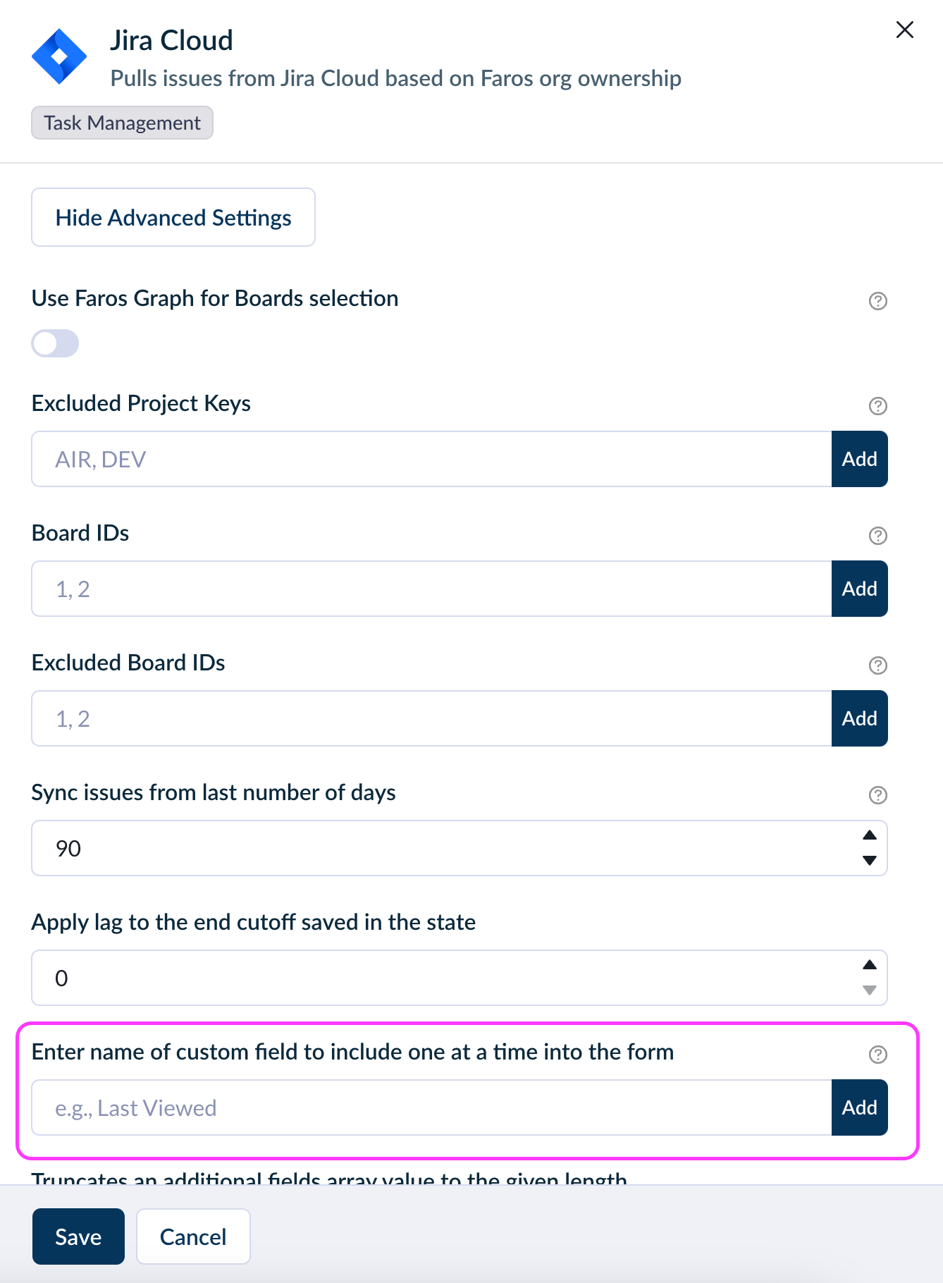 Jira Custom Fields