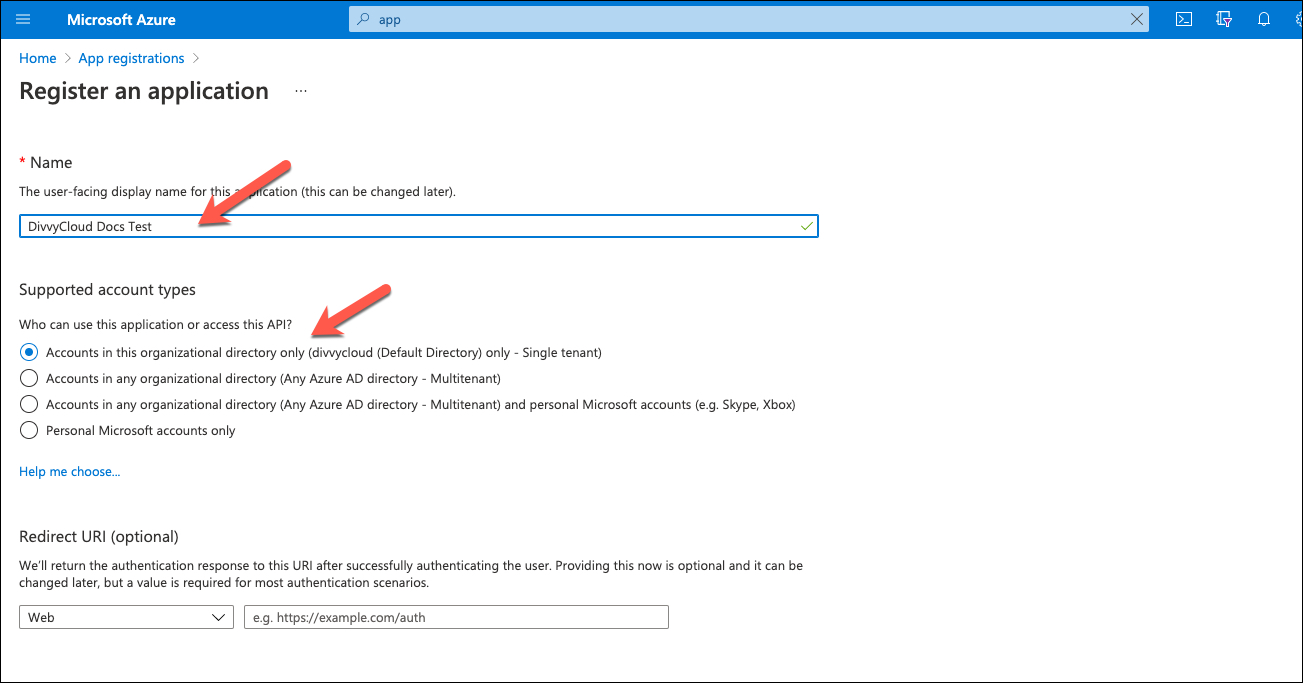 RegisterAnApp.jpg Azure Portal - Register an application