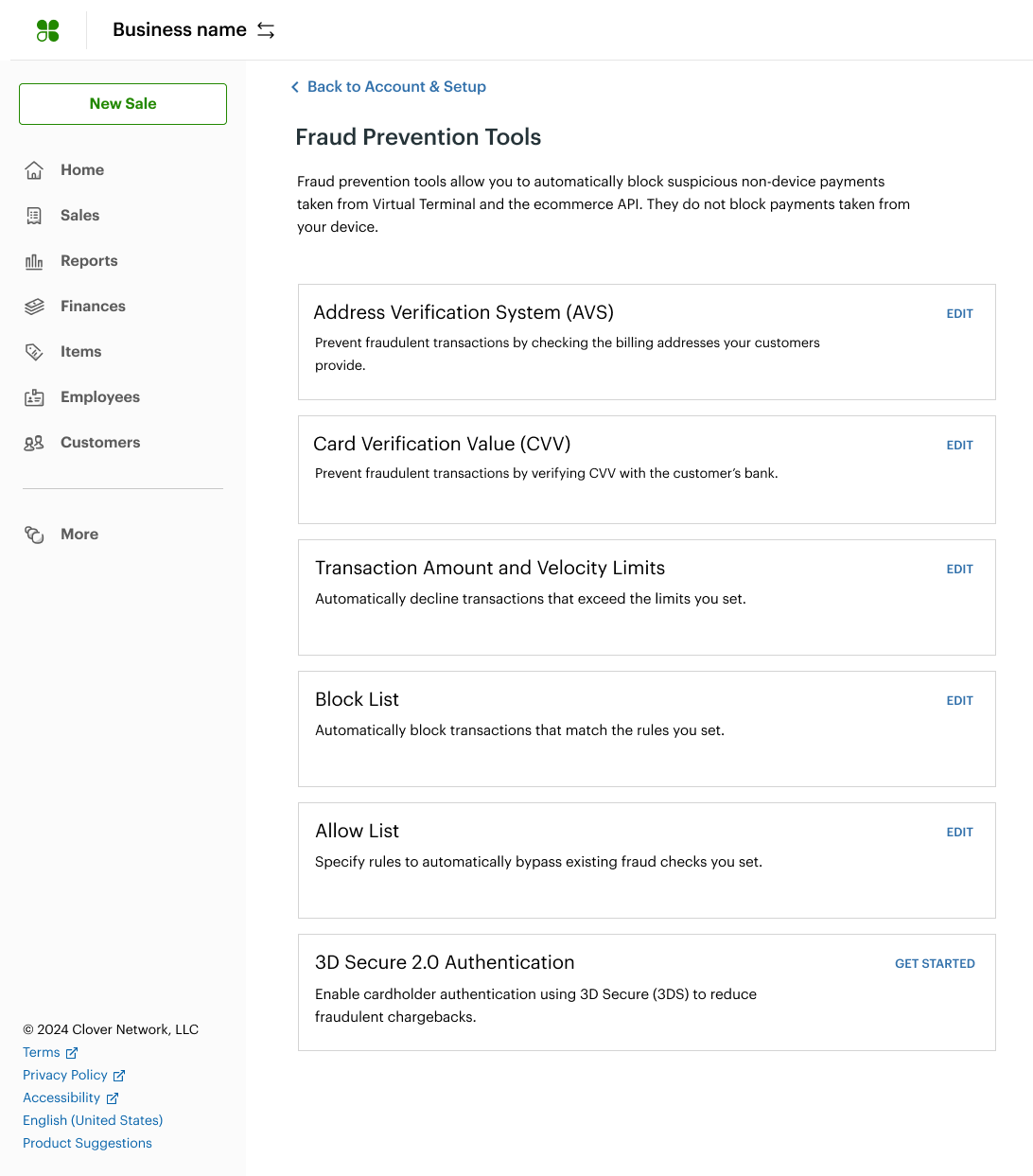Merchant Dashboard: Fraud Prevention Tools