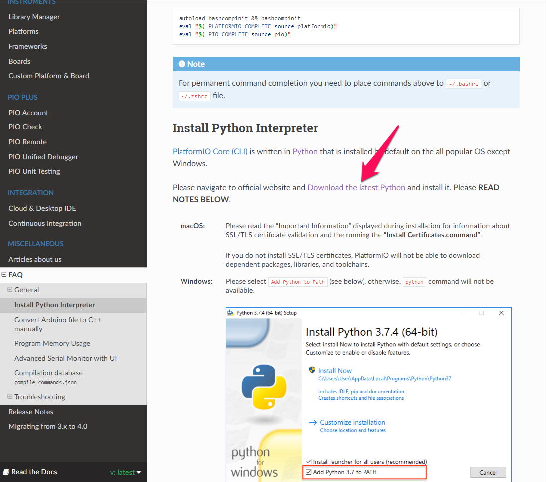 macports python link