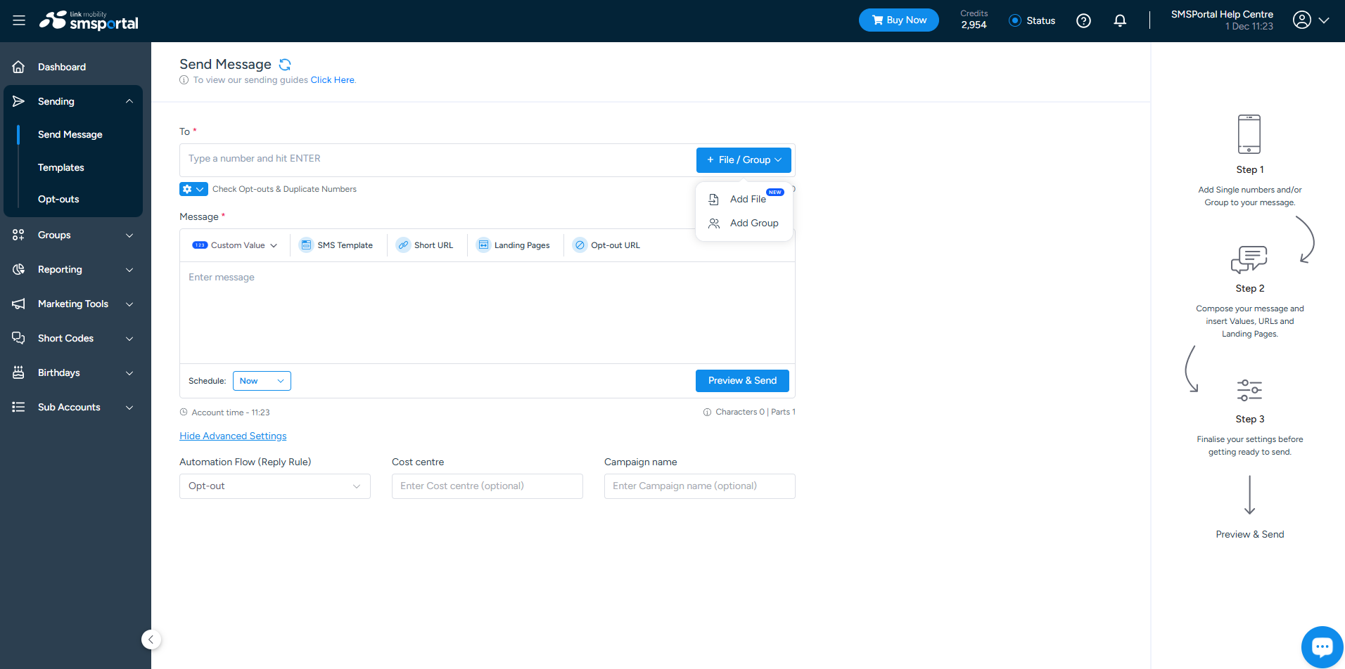 Sending an SMS.gif 1600