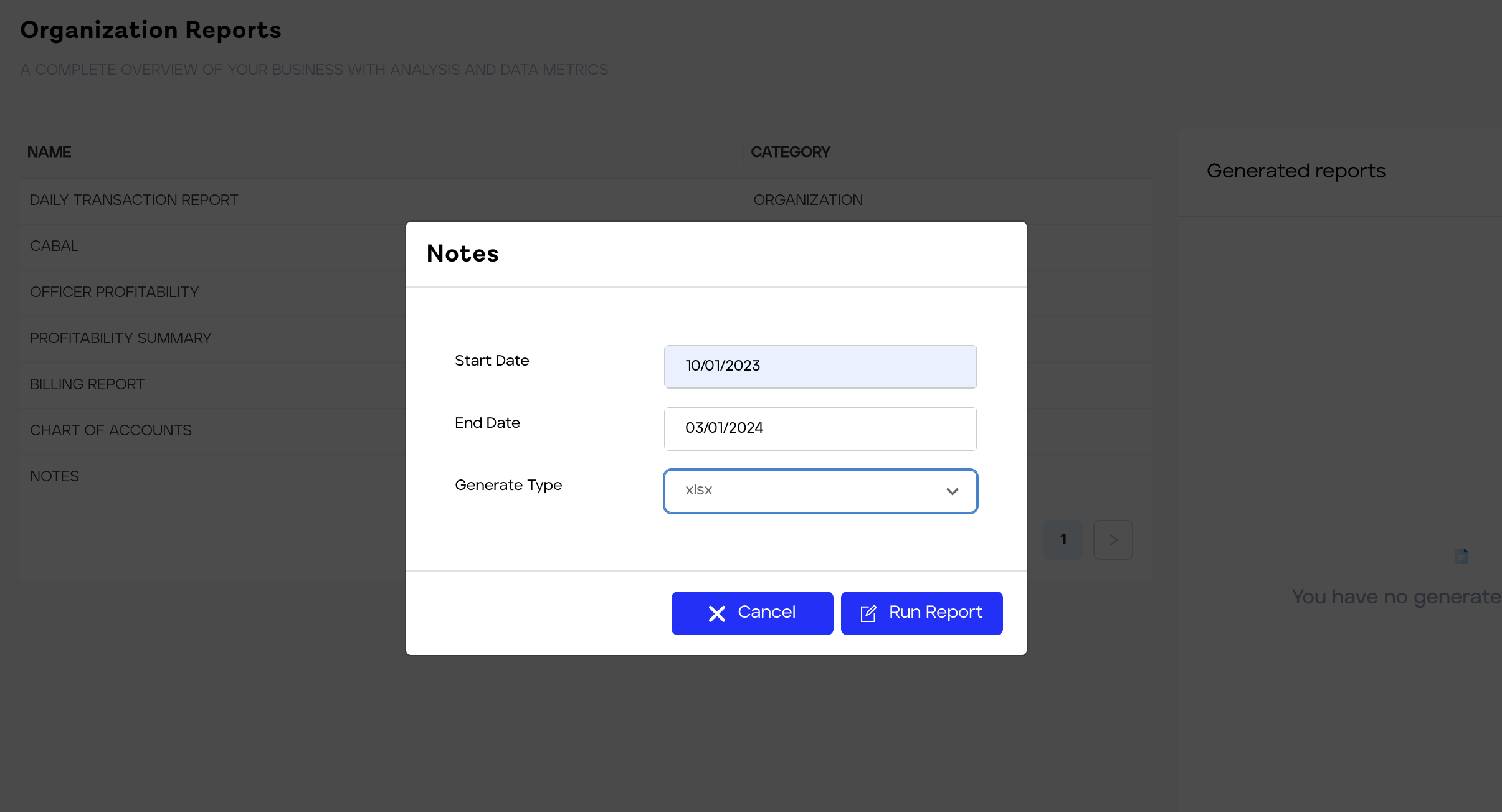 Input Required Parameters