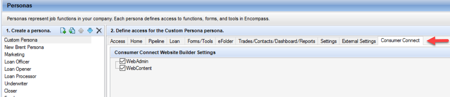 See Encompass Setting Help  (<F1> from this page) for additional details