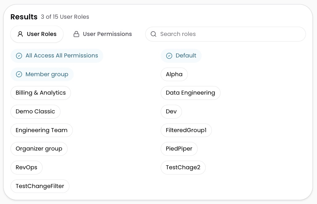 Edit User drawer showing Role assignments