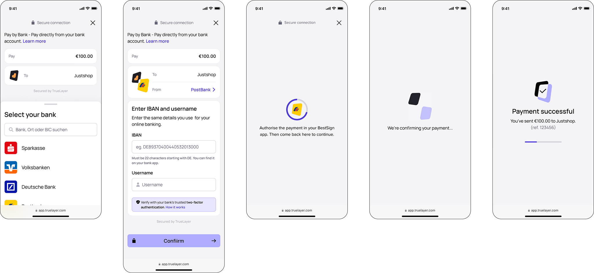 Decoupled first-time user flow for PIS