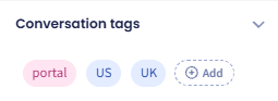 Screenshot of the dialog confirming saving added tags