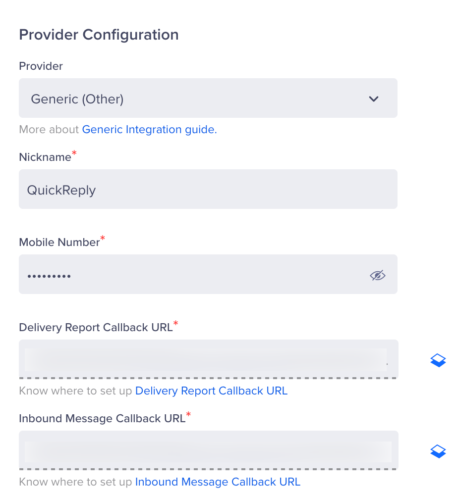 Provider Setup