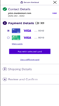 Click To Pay checkout