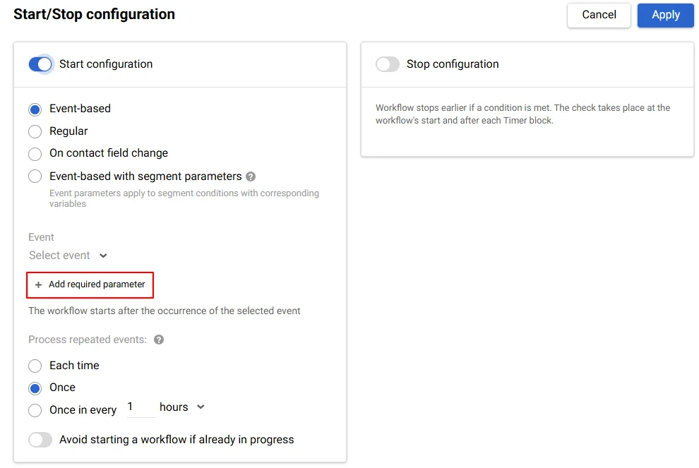 Add required parameter