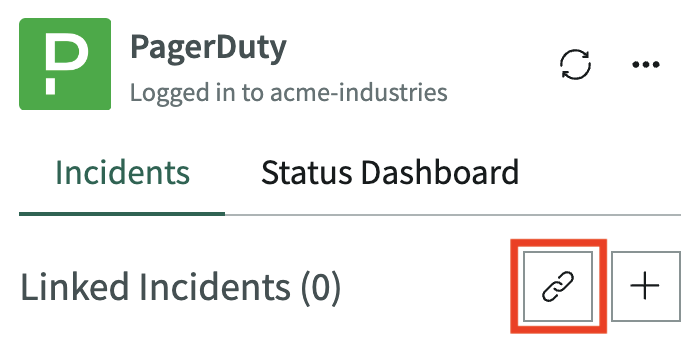 Link a PagerDuty incident