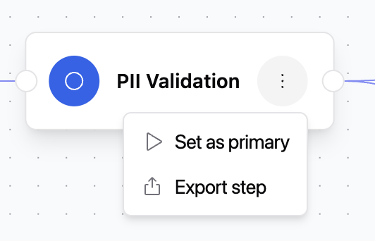 Export step