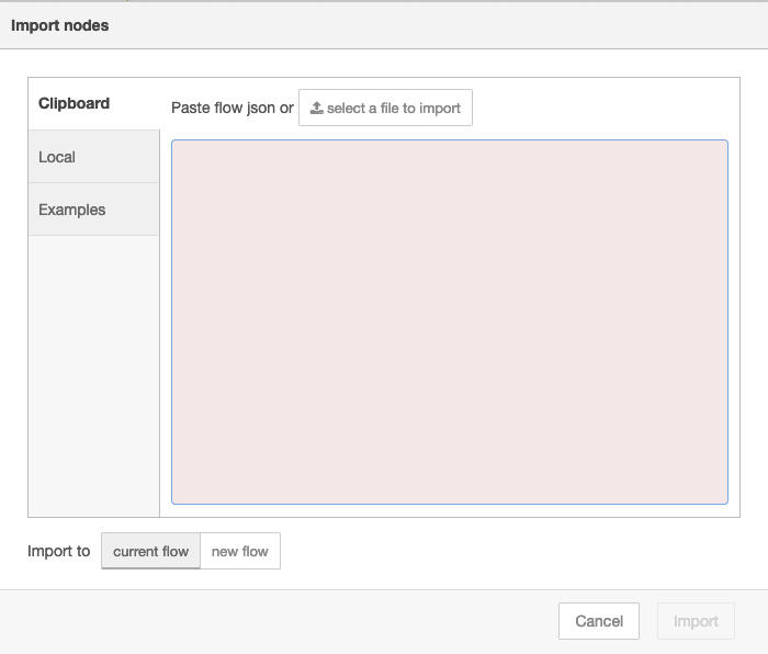 import-screen.png Paste content into the pink box.