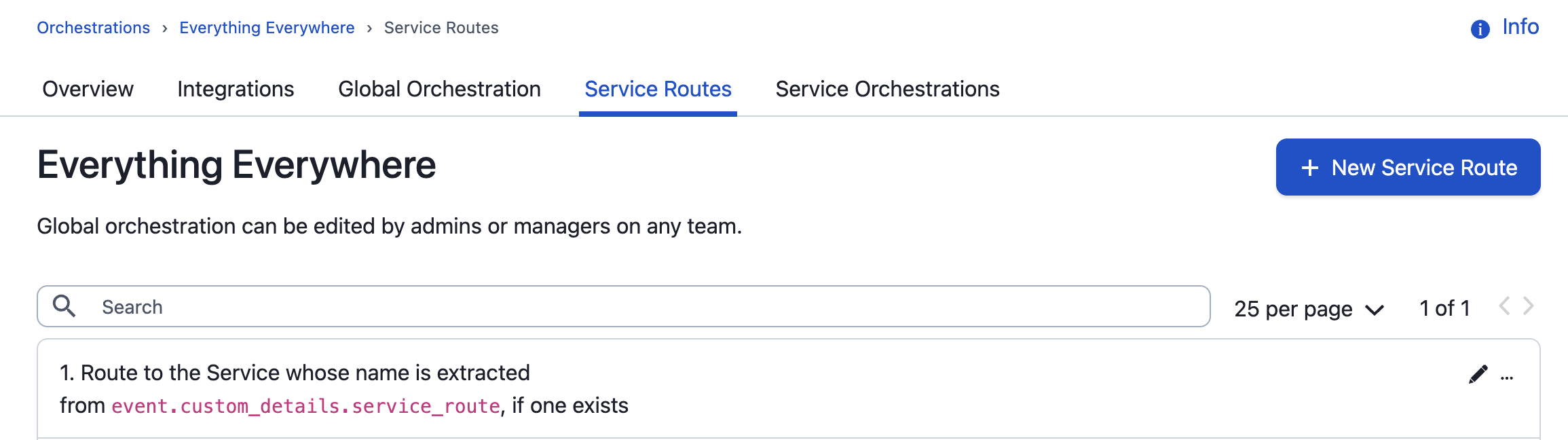 Dynamic routing rule