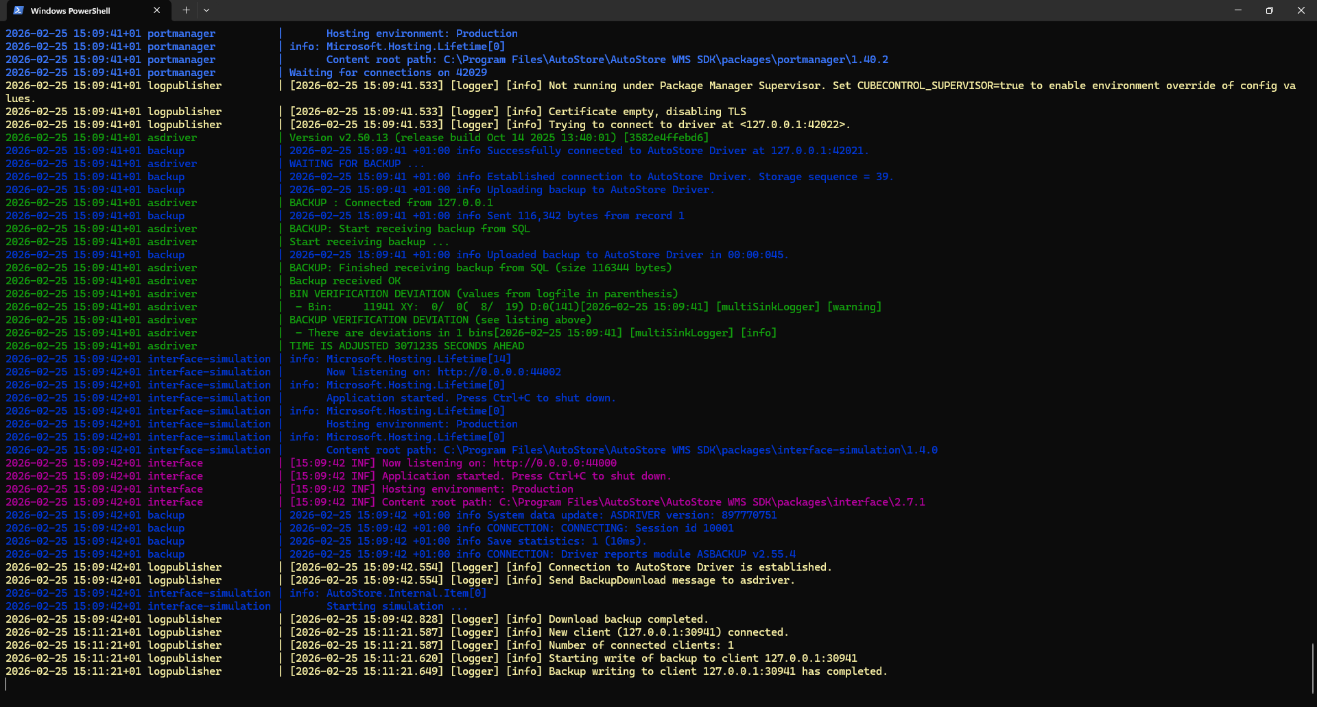 SDK is running.