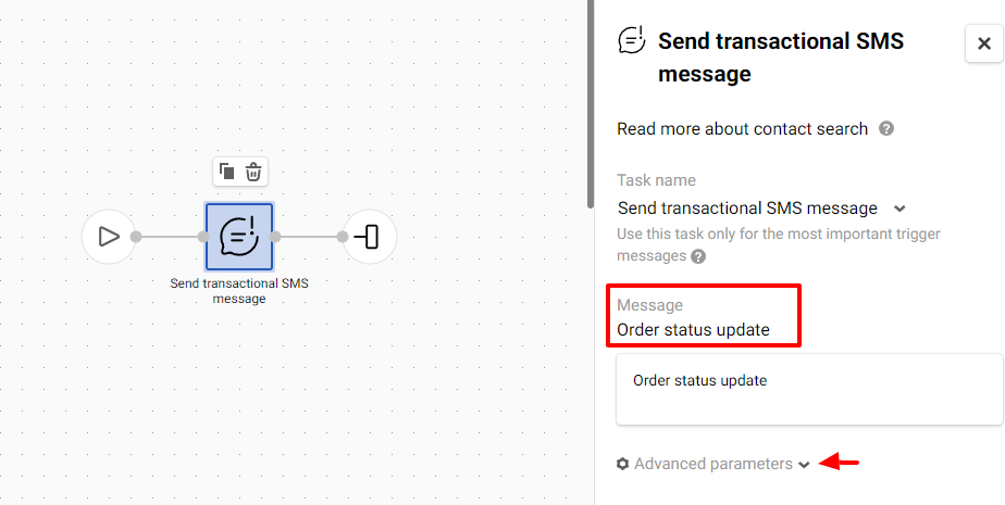 Send Transactional SMS Message