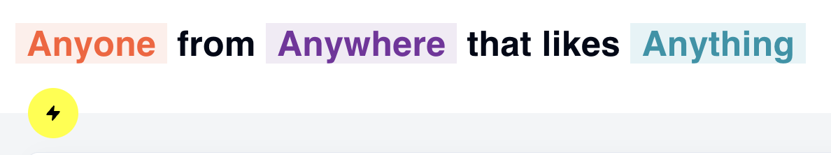 Base query and lightning icon for "New Insight"