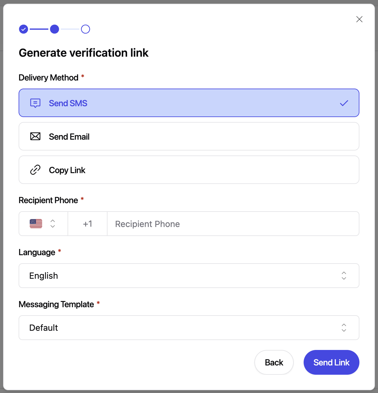Generate Link Modal