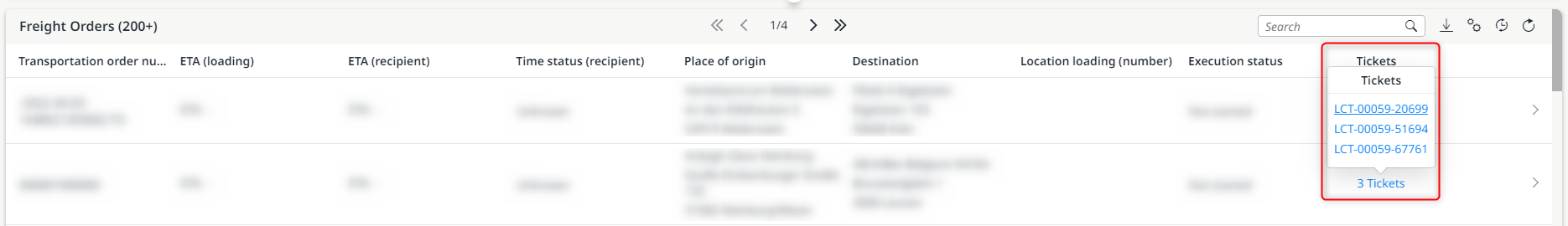 Open a ticket directly via a link