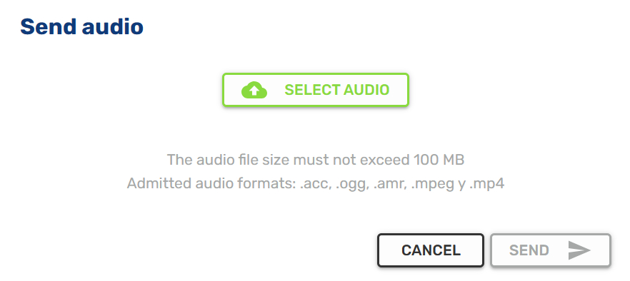 select audio