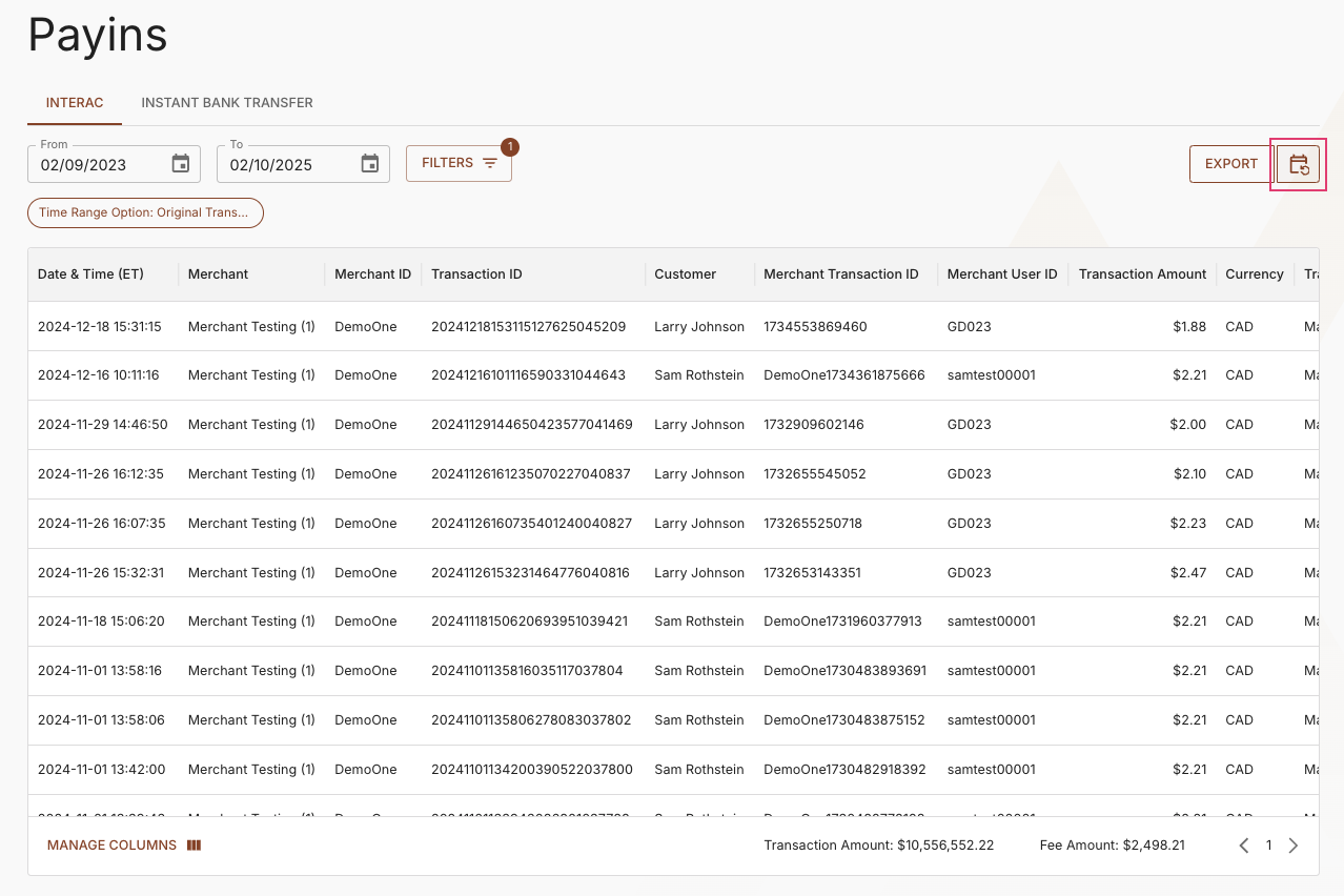 Recurring Exports "Scheduler" Button