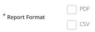 Report format options