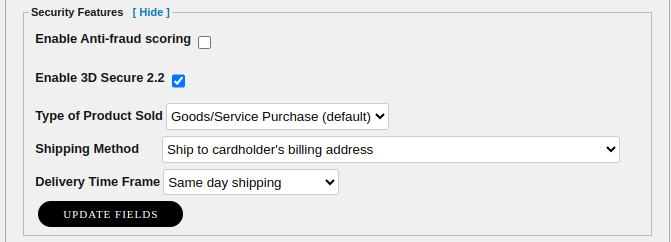 Hosted Payment Forms Security Features