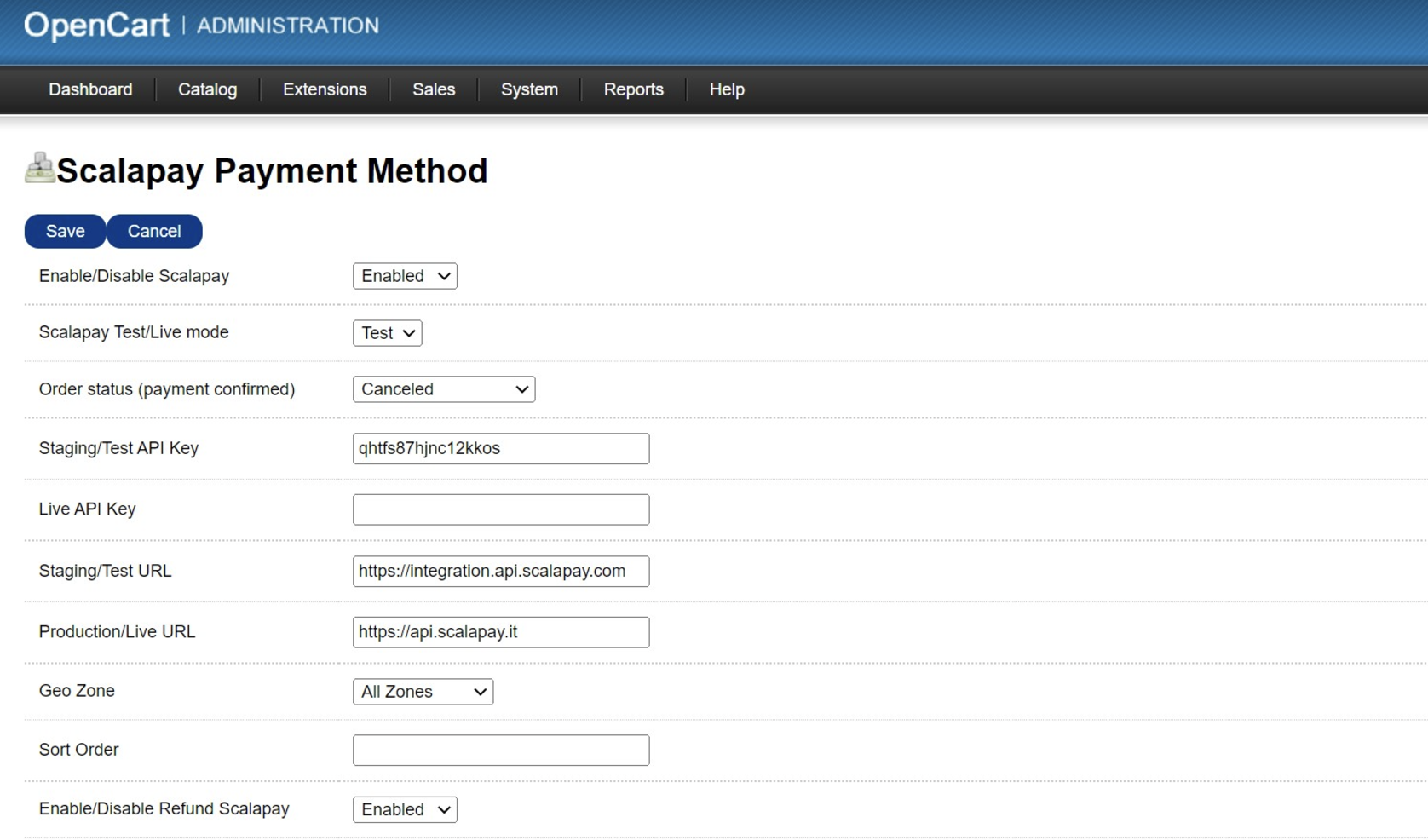 Plugin configuration