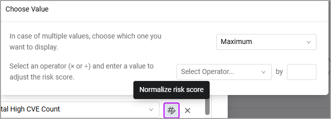 normalization dialog