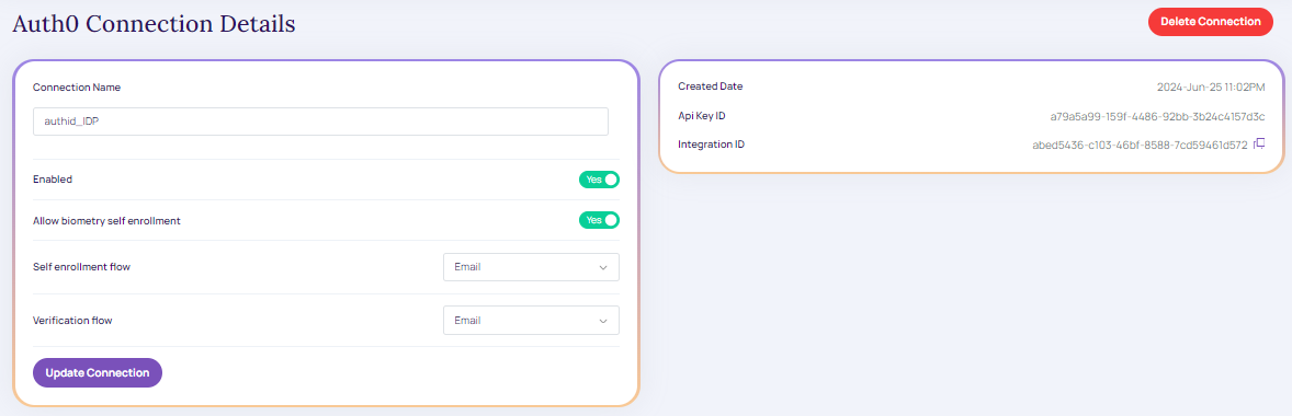 Modify Auth0 Connections.



