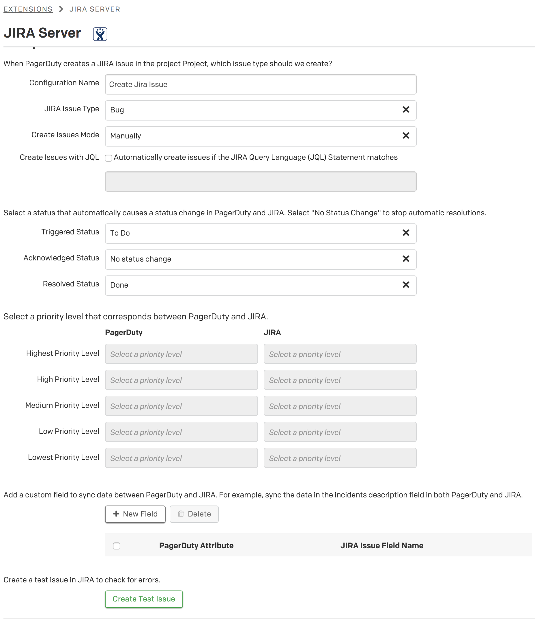 Jira Server configuration