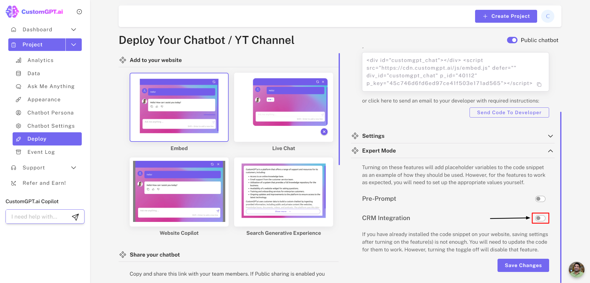 CRM Integration