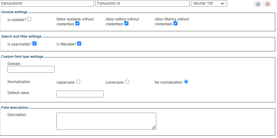 transaction id