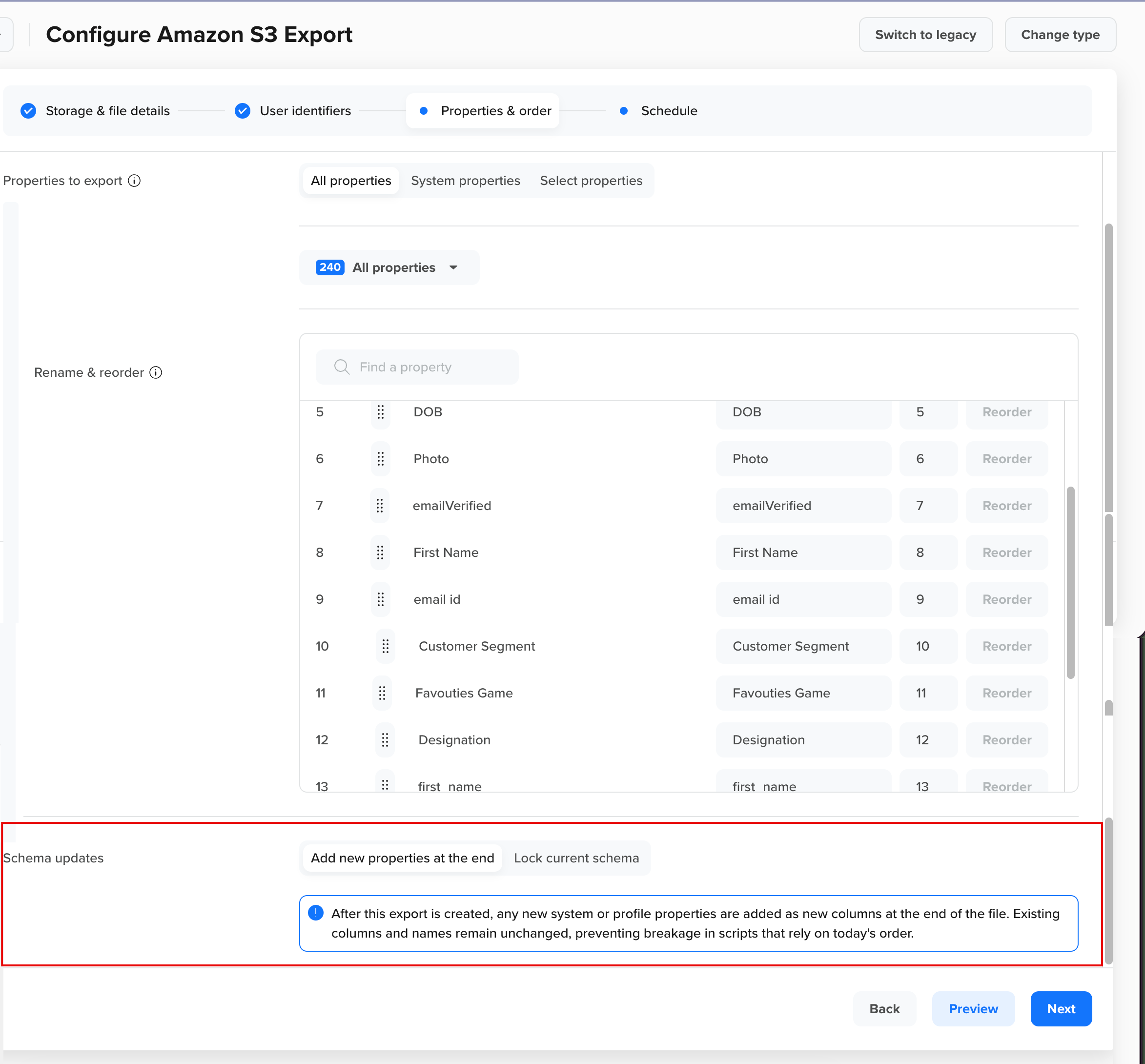 Manage Schema Updates