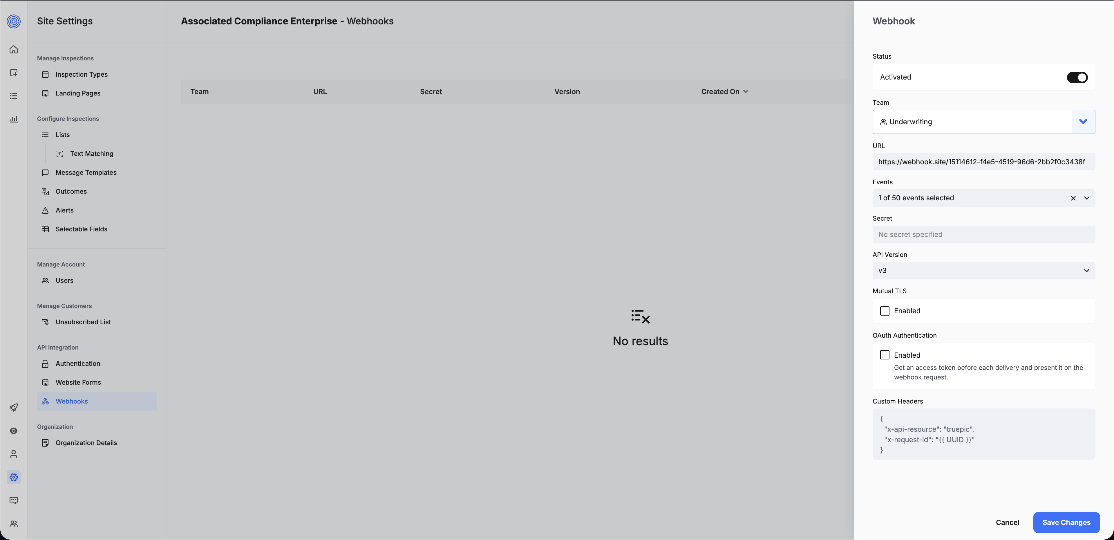 Vision Dashboard.