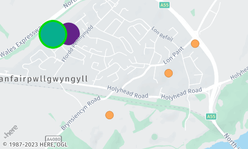 Point geometries as circles in the HERE Map Image API
