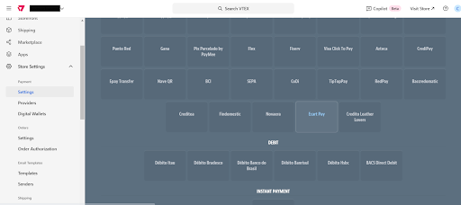 Image 12. Ecart Pay as a Payment Method