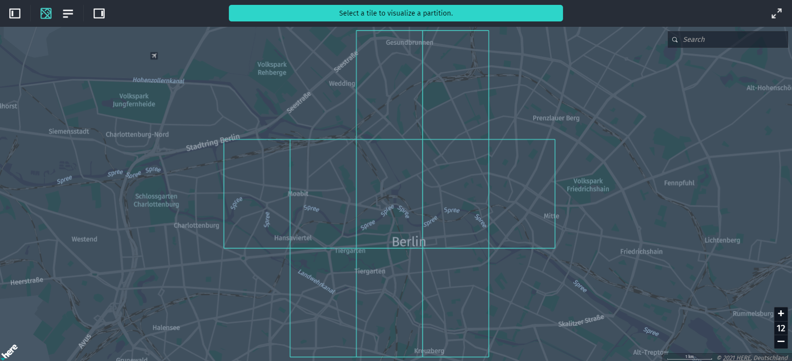 Base Map with Coverage Data on Top