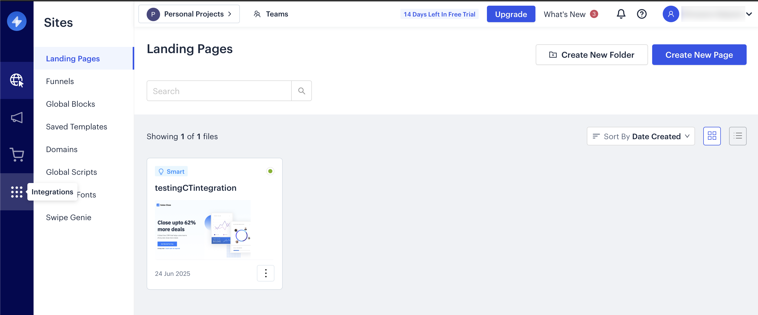 Create Landing Page in Swipe Pages