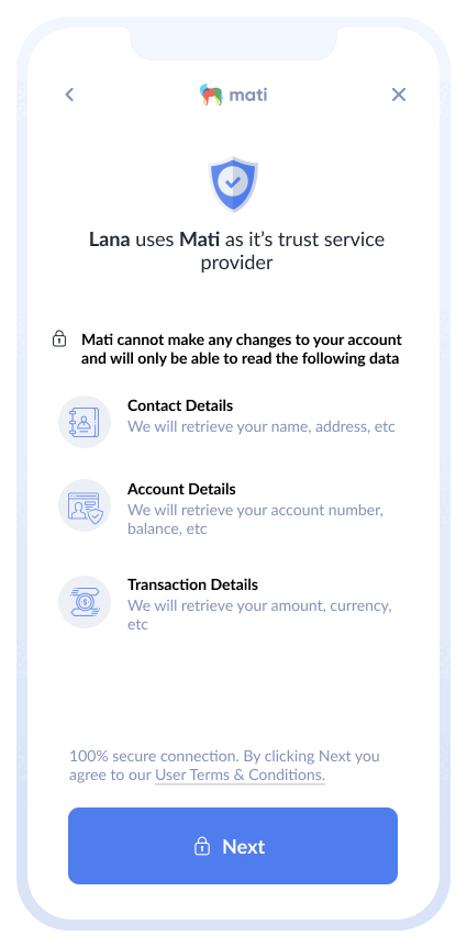 Animated GIF of an example user metamap. On separate screens, users can select a work account, log in, enter an OTP, and get verified.