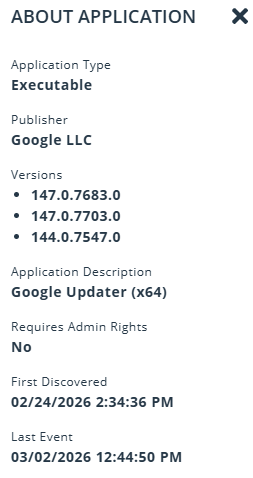 About the application in analytics