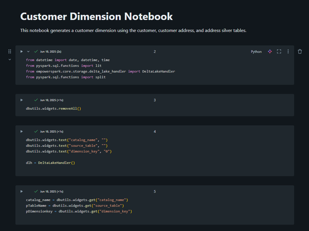 A description cell at the top of every entity notebook may save valuable time and energy in the future!